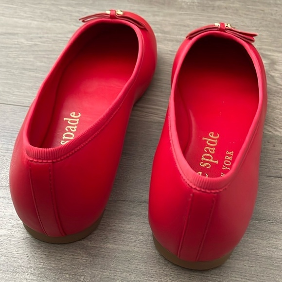 Kate Spade Red Slip-On Flats size 8.5 - Picture 9 of 11